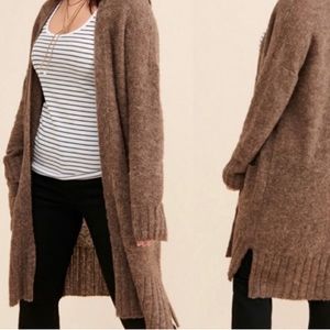 NWT New Anthropologie Alpaca oversized light weight duster cardigan sweater XS
